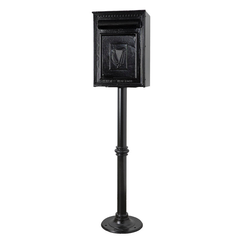 Traditional Irish Free standing postbox in black (H115)
