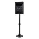 Traditional Irish Free standing postbox in black (H115)