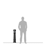 Decorative bollard light in cast iron 0.95m (H193)