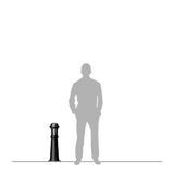 Decorative bollard light in cast iron 0.7m (H194)