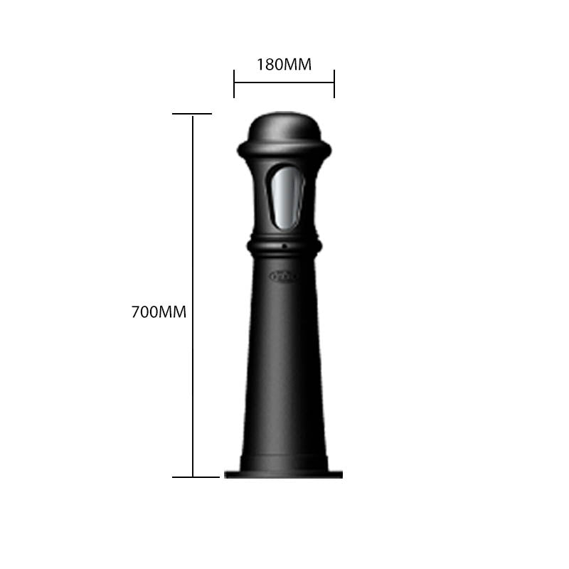 Decorative bollard light in cast iron 0.7m (H194)