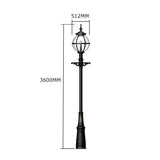 Victorian globe lamp post in cast iron 3.6m (H201)