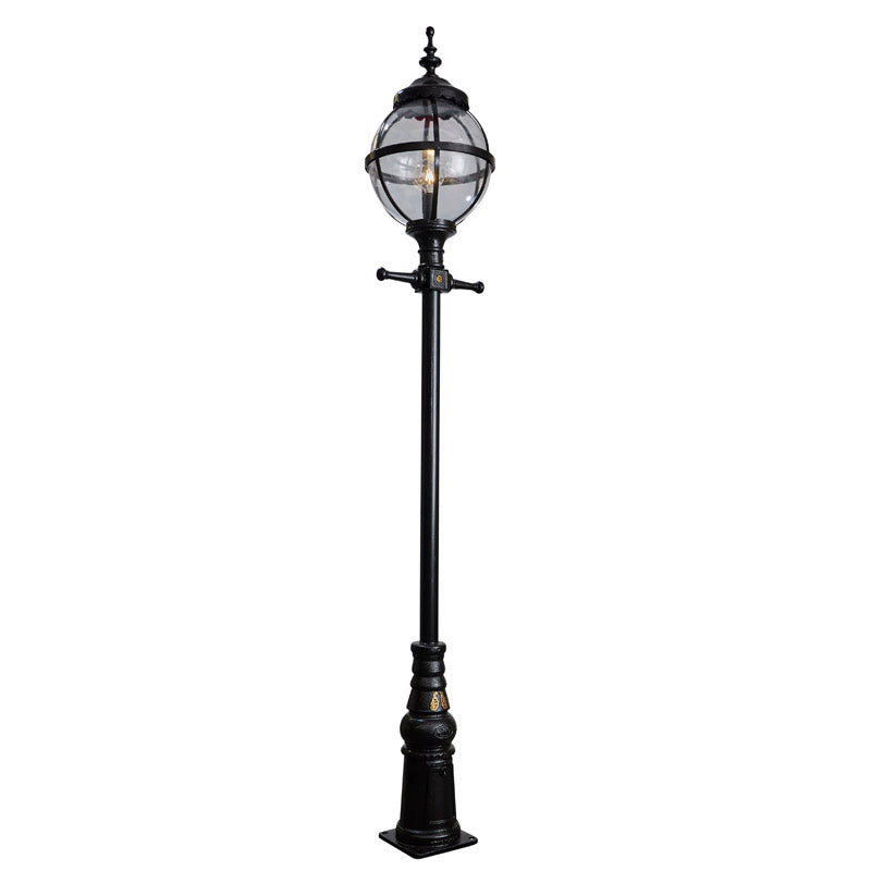 Victorian globe lamp post in cast iron 3.28m (H202)