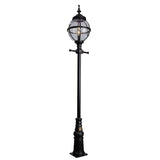 Victorian globe lamp post in cast iron 3.28m (H202)