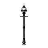 Victorian globe lamp post in cast iron 1.4m (H204)