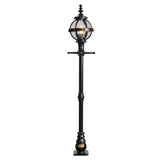 Victorian globe lamp post in cast iron 1.4m (H204)