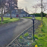 Victorian globe lamp post in cast iron 1.4m (H204)