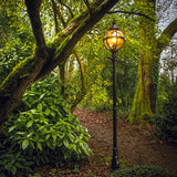 Victorian globe lamp post in cast iron 2.7m (H206)