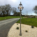 Victorian globe lamp post in cast iron 2.5m (H207)