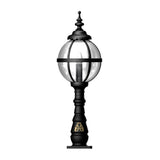 Victorian globe pedestal light in cast iron 1.1m (H208)