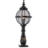 Victorian globe pedestal light in cast iron 1.1m (H208)