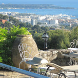 Victorian globe pedestal light in cast iron 0.65m (H209)