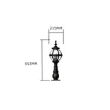 Victorian globe pedestal light in cast iron 0.65m (H209)
