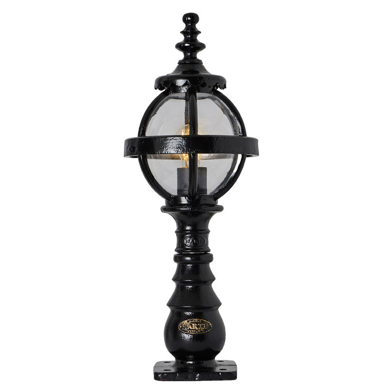 Victorian globe pedestal light in cast iron 0.65m (H209)