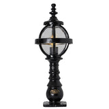 Victorian globe pedestal light in cast iron 0.65m (H209)