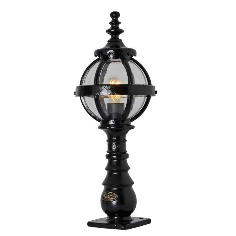 Victorian globe pedestal light in cast iron 0.65m (H209)