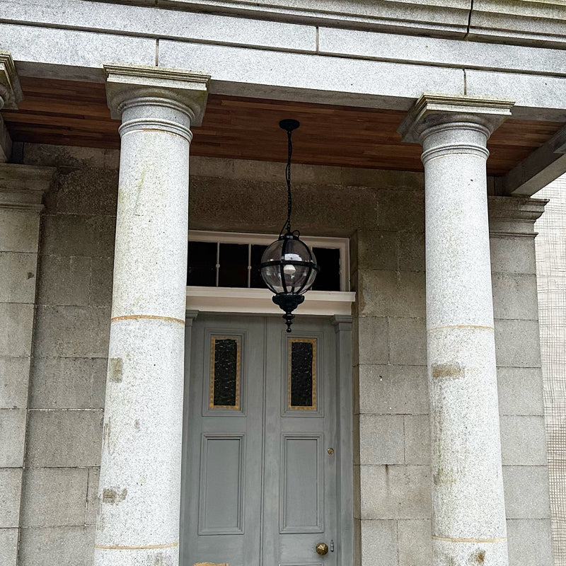 Victorian globe hanging light with chain 0.65m (H222)