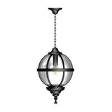 Victorian globe hanging light with chain 0.65m (H222)