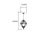 Victorian globe hanging light with chain 0.65m (H222)