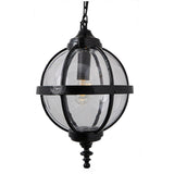 Victorian globe hanging light with chain 0.65m (H222)