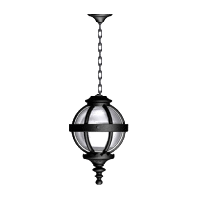 Victorian globe hanging light with chain 0.35m (H223)