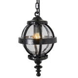 Victorian globe hanging light with chain 0.35m (H223)