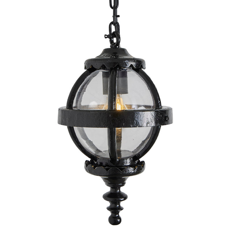 Victorian globe hanging light with chain 0.35m (H223)