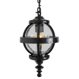 Victorian globe hanging light with chain 0.35m (H223)