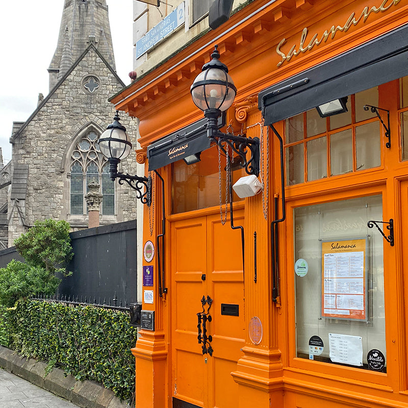 Victorian globe wall light in cast iron with decorative arm 1.05m (H241)