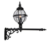 Victorian globe wall light with extension 1.05m (H242)