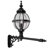 Victorian globe wall light with extension 1.05m (H242)