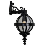 Victorian downturned globe wall light 0.59m (H246)