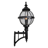 Victorian globe wall light with short arm 0.97m (H248)