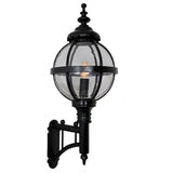 Victorian globe wall light with short arm 0.97m (H248)