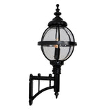 Victorian globe wall light with short arm 0.97m (H248)