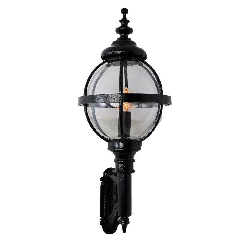 Victorian globe wall light with short arm 0.97m (H248)
