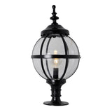 Victorian globe pier light for flat pier caps 1.03m (H250)