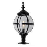 Victorian globe pier light for flat pier caps 1.03m (H250)