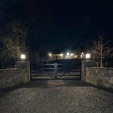 Victorian globe pier light in cast iron for flat pier caps 0.79m (H251)