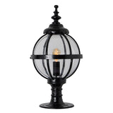 Victorian globe pier light in cast iron for flat pier caps 0.79m (H251)