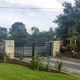 Victorian globe pier light in cast iron for flat pier caps 0.79m (H251)