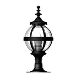 Victorian globe pier light in cast iron for flat pier caps 0.48m (H252)