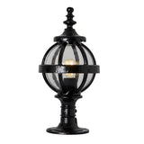 Victorian globe pier light in cast iron for flat pier caps 0.48m (H252)