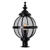 Victorian globe pier light in cast iron for narrow pier caps 0.71m (H253)