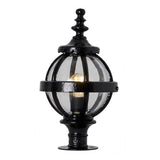 Victorian globe pier light in cast iron for narrow pier caps 0.42m (H254)