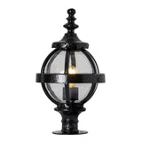 Victorian globe pier light in cast iron for narrow pier caps 0.42m (H254)