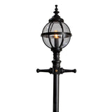 Victorian style globe lamp post in cast iron 3m (H2801)