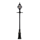 Victorian style globe lamp post in cast iron 3m (H2801)