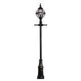 Victorian style globe lamp post in cast iron 3m (H2801)