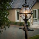 Victorian style globe lamp post in cast iron 3m (H2801)